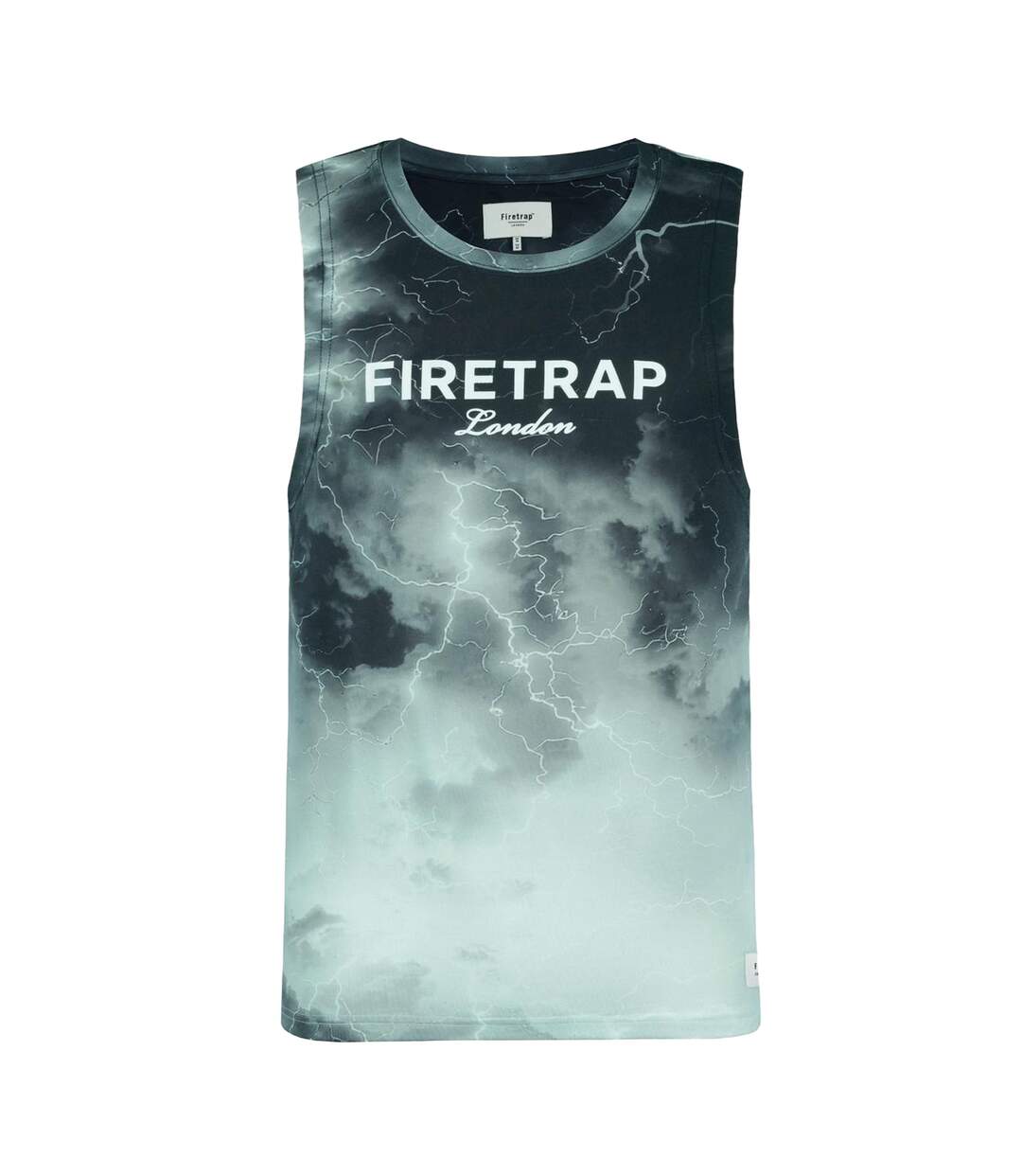 Débardeur Motif/style Éclair Sub Homme Foncé Firetrap-1