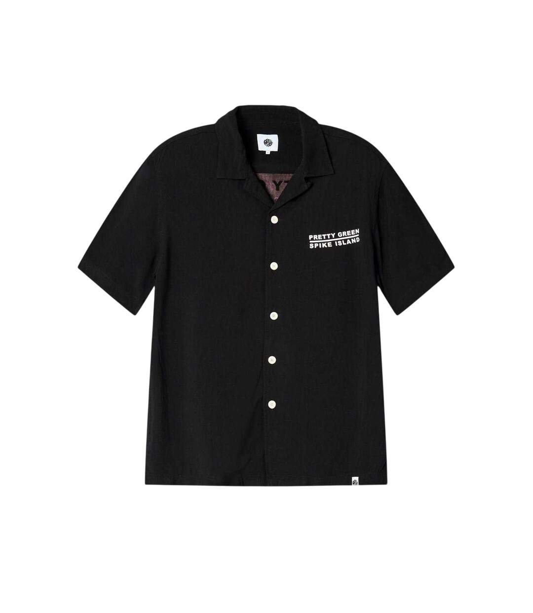 Chemise Manches Courtes Spike Island Homme Noir Pretty Green-2