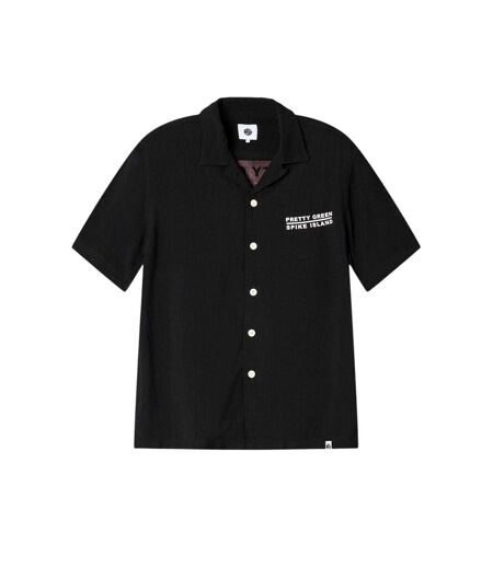 Chemise Manches Courtes Spike Island Homme Noir Pretty Green