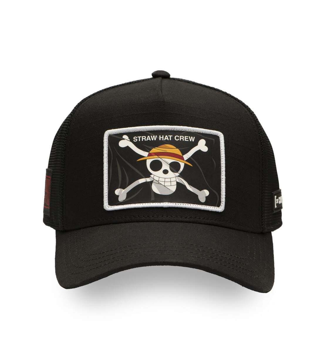 Casquette trucker premium effet bambou One Piece Black Flag Capslab-2