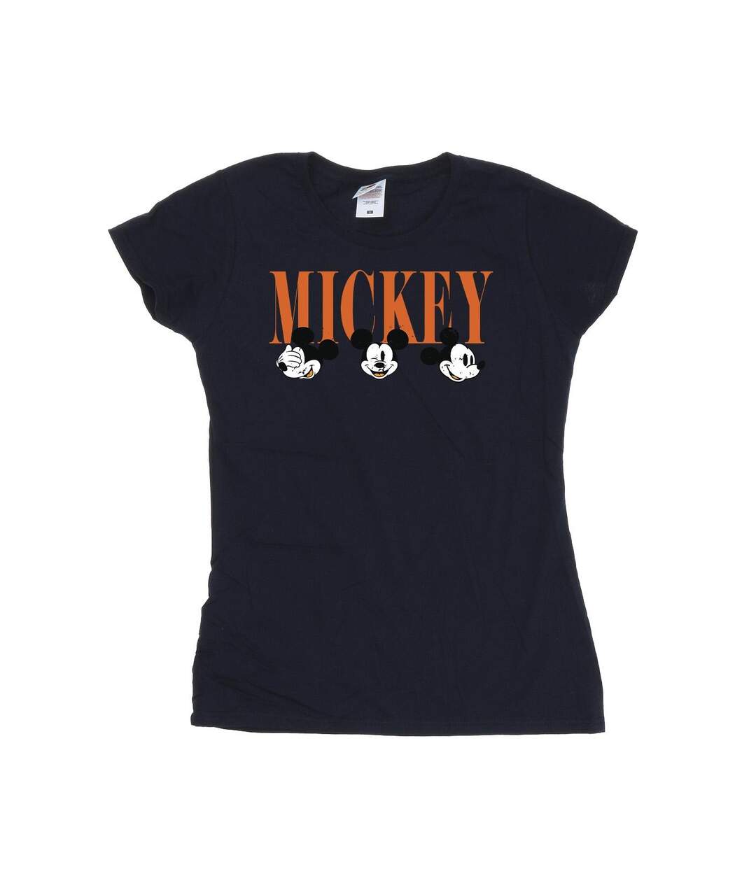 Disney T-shirt en coton Femme/Femme Mickey Mouse Faces (Bleu marine) - UTBI33632-1