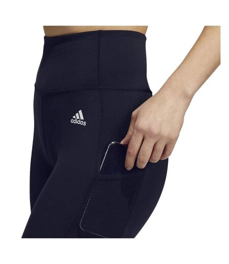 Legging Marine Femme Adidas Cir Solid 7/8 - M