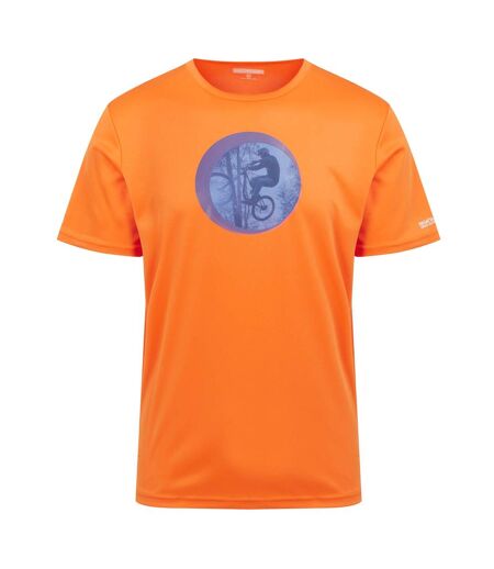 Regatta Mens Fingal VIII Cycling T-Shirt (Persimmon)