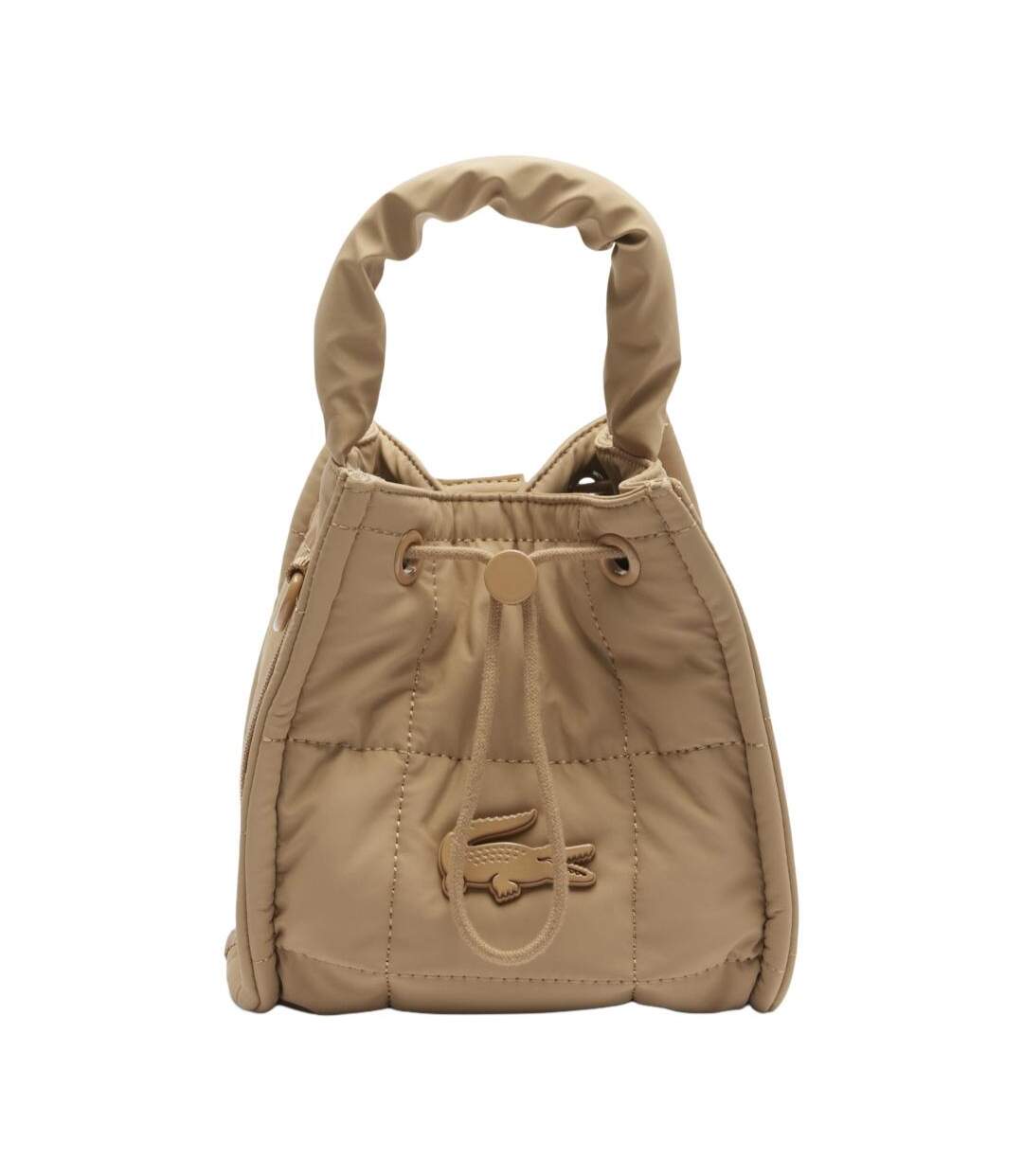 Sac à main beige femme lacoste bucket-1