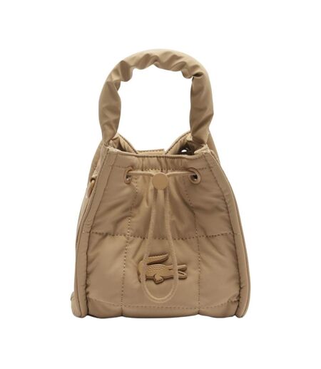 Sac à main beige femme lacoste bucket