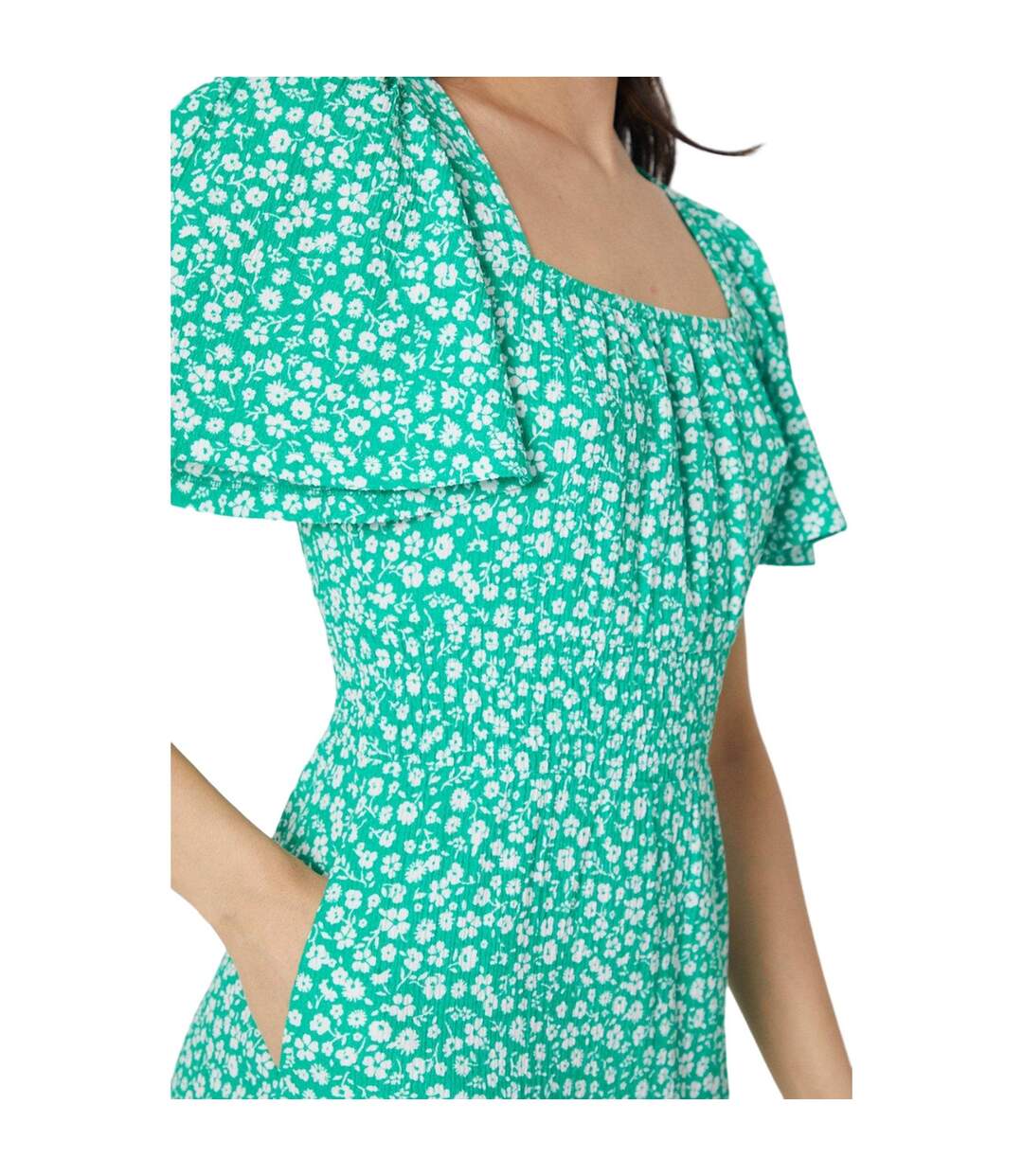 Robe mi-longue femme vert Dorothy Perkins-3