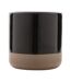 Glazed ceramic 360ml mug one size black XD Collection-1