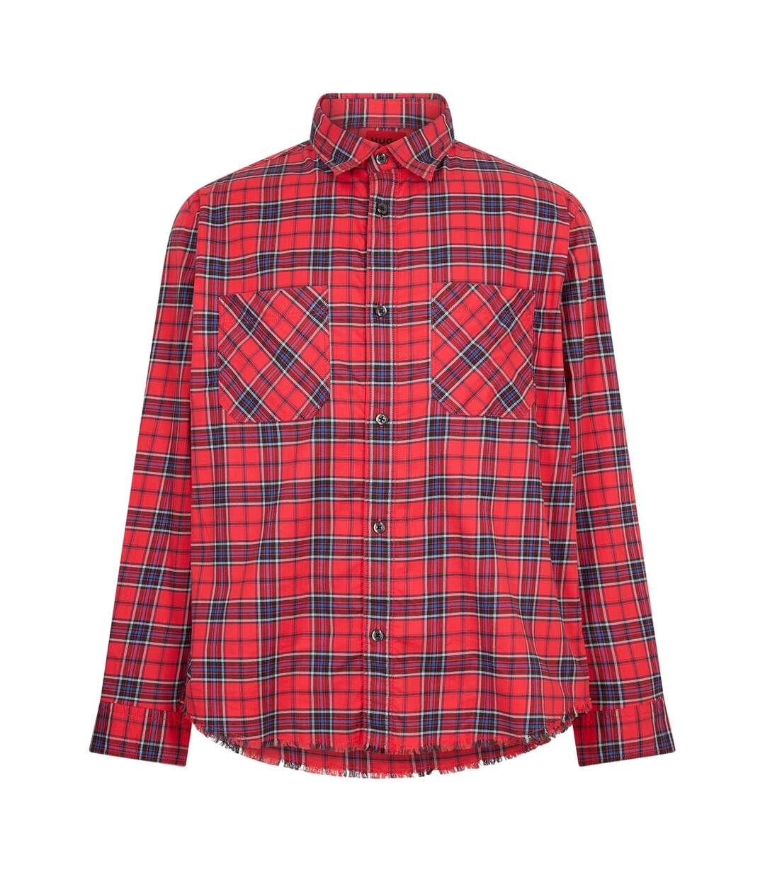Chemise Motif/style Motif Écossais Homme Rose Hugo-1