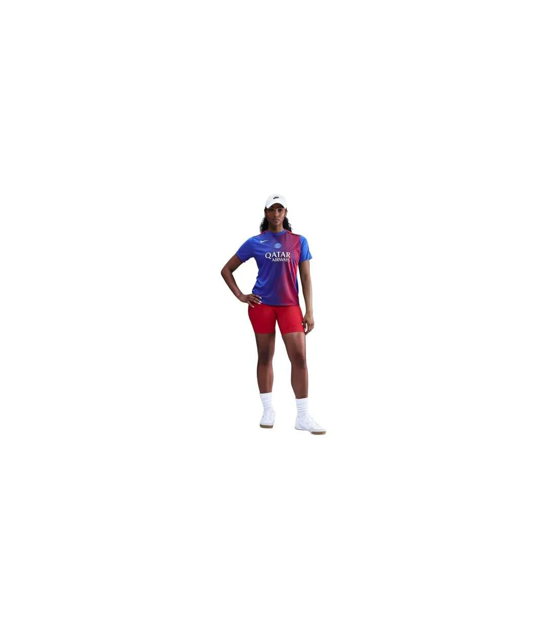 Chemise Motif/style Paris Saint-germain 2025/2026 Femme Bleu Rouge Nike-1