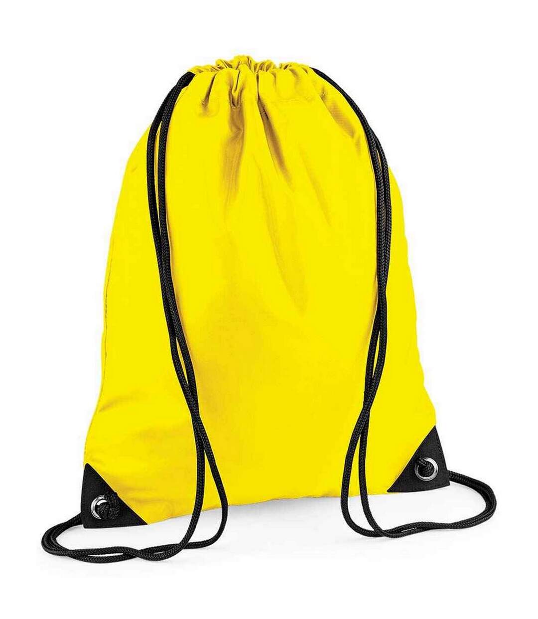 Premium Drawstring Bag One Size Yellow Bagbase-1