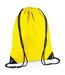 Premium Drawstring Bag One Size Yellow Bagbase-1