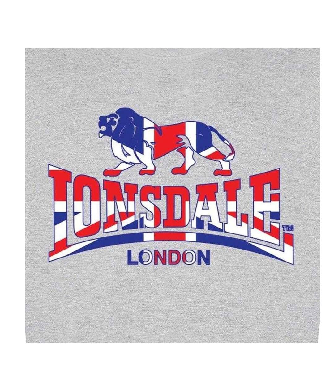 Sweat Motif/style Union Jack Homme Gris Lonsdale-3