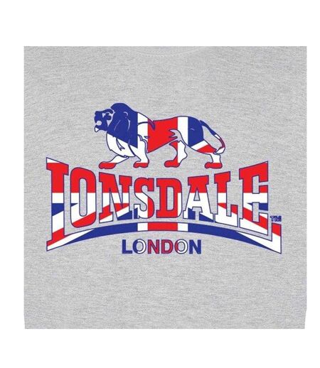 Sweat Motif/style Union Jack Homme Gris Lonsdale