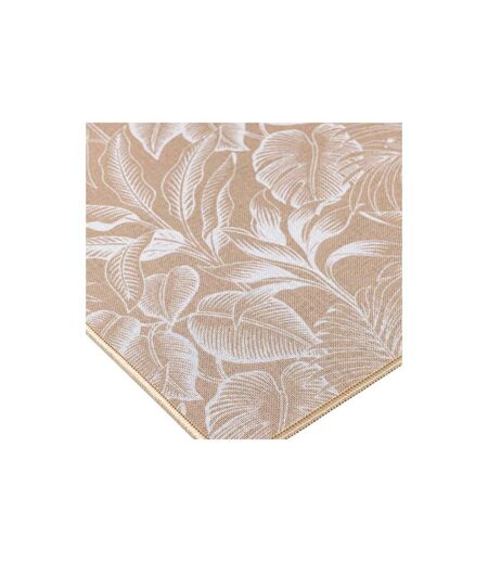 Tapis Déco Imprimé Stylis 45x120cm Naturel & Blanc
