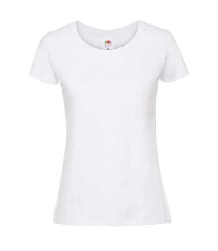 Fruit Of The Loom Womens/Ladies Ringspun Premium T-Shirt (Snow)
