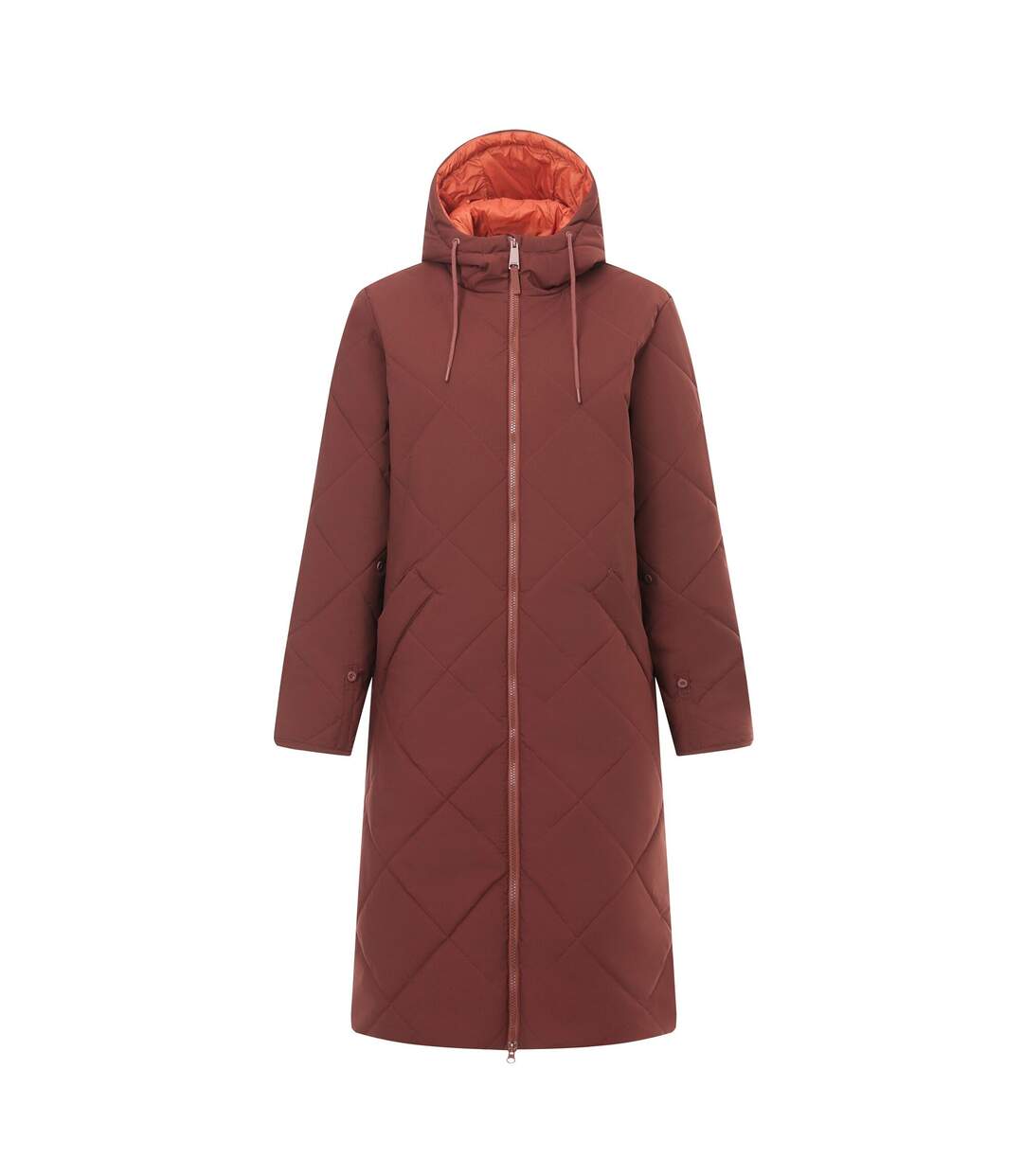 Doudoune Motif/style Matelassé Elryse Femme Marron Rouge Rouge Orange Regatta-2