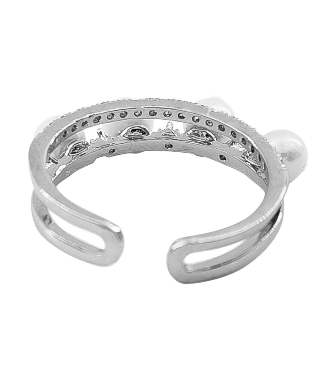 Bague Femme Ajustable COLA avec Perles Strass-2