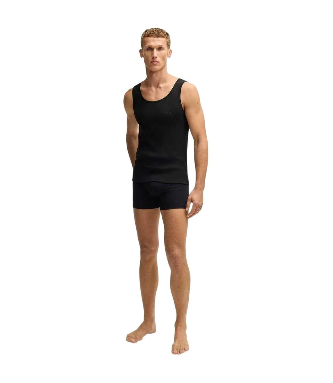 Lot De 3  Débardeurs Homme Noir Boss-1