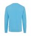 Unisex adult zion recycled cotton crew neck sweatshirt tranquil blue Iqoniq-2