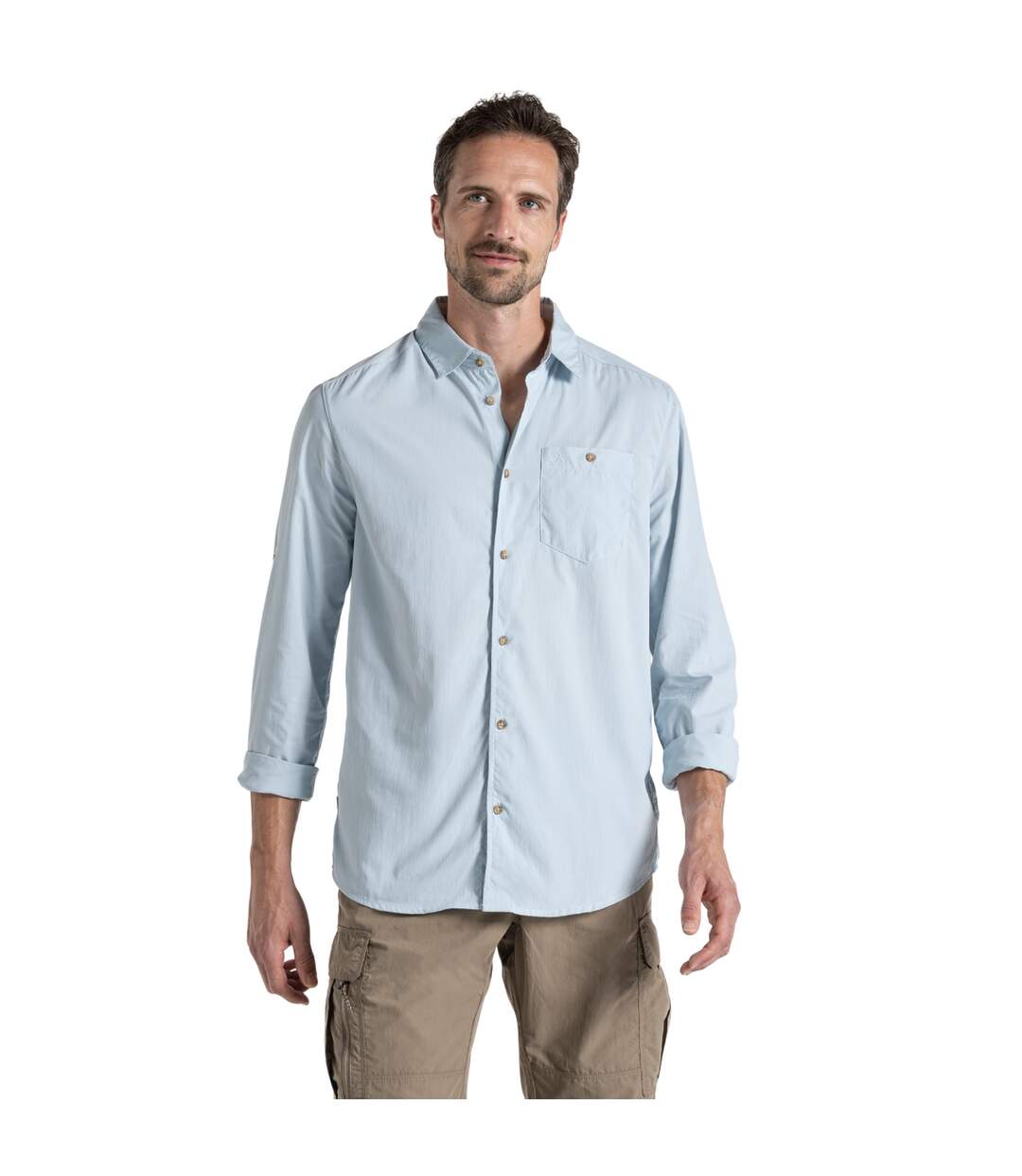 Chemise nuoro homme bleu pâle Craghoppers