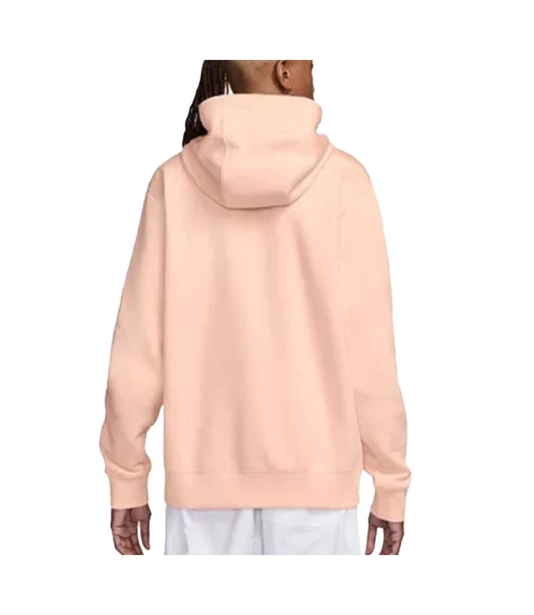 Sweat à capuche orange homme nike club hoodie-2