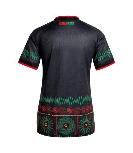 Womens/ladies 2026 Jamaica Away Shirt Black Yellow Adidas