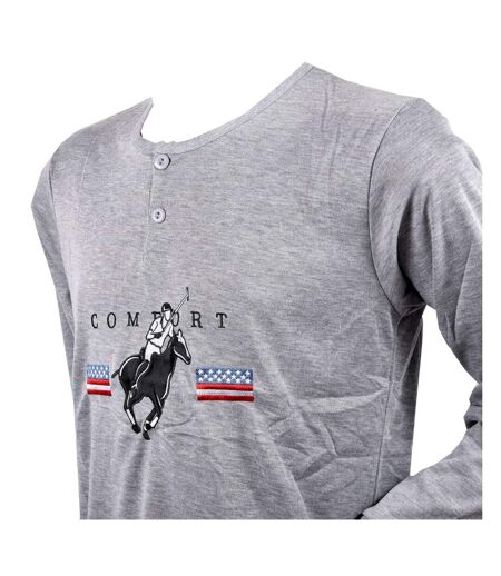 Pyjama Homme Long SWEET SECRET C2709 POLO CONFORT GRIS