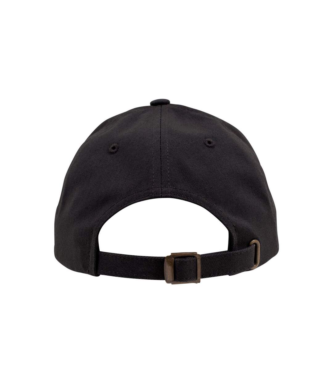 Casquette Unisexe À Profil Bas En Coton Sergé Pour Adultes Noir Flexfit-2
