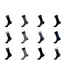 Lot de 12 paires de chaussettes de ville homme en coton peigné Serge Blanco-1