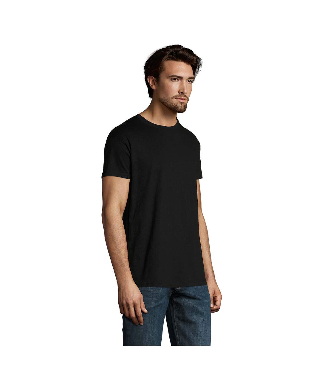 Imperial t-shirt à manches courtes et coupe ajustée homme noir SOLS