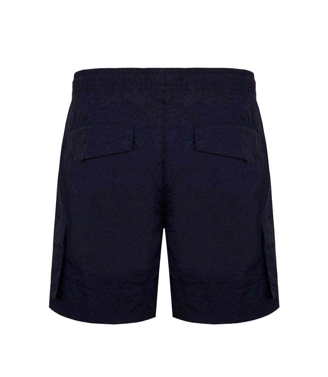 Mens Elasticated Waist Cargo Shorts Black Firetrap-2