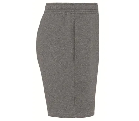 Bermuda molleton - Homme - K7026 - gris chiné