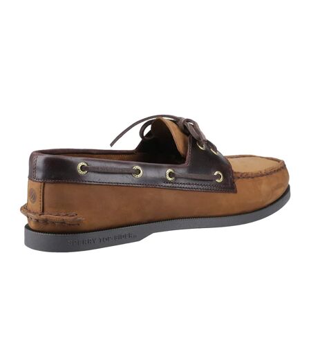 Chaussures Bateau Authentic Homme Marron Combo Sperry