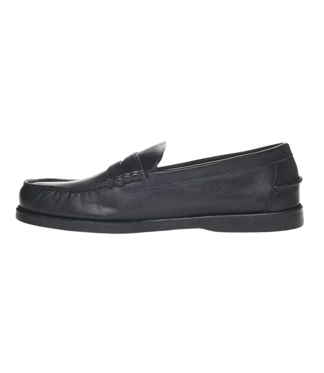Mocassins Motif/style Dauphin Homme Noir Total Sebago-3