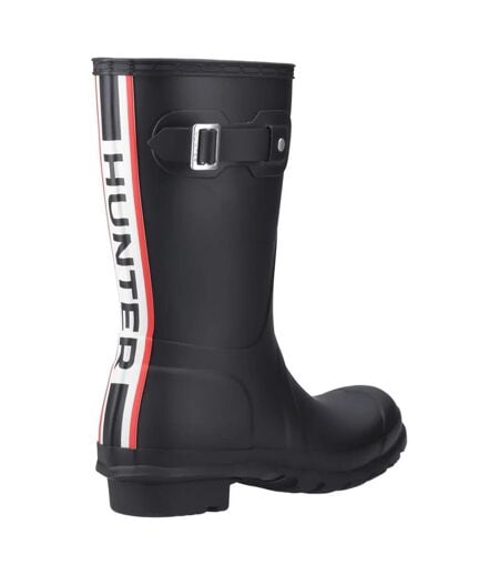 Womens/ladies Original Short Wellington Boots Black Hunter