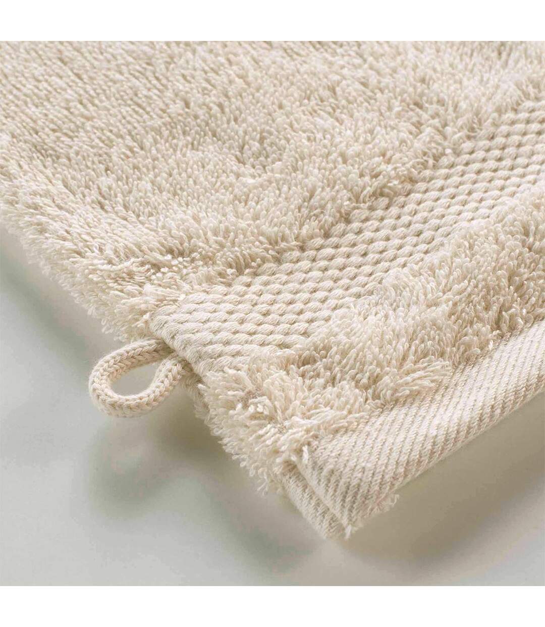 Lot de 2 Gants de Toilette Elegance 15x21cm Sable-2