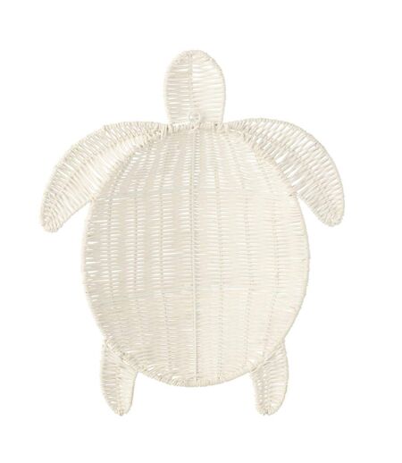 Déco Murale Tortue Porfirio 40cm Blanc Cassé
