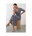Dorothy Perkins Womens/Ladies Spotted Wrap Midi Dress (Navy) - UTDP1595