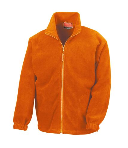 Result Mens Full Zip Active Fleece Anti Pilling Jacket (Orange)