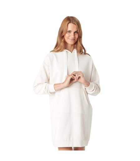 Womens/ladies Alma Hoodie Dress Crystal Grey CCDK Copenhagen