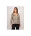 Pull maille fine imprimé léopard FARENZA - Dona X Lisa-1
