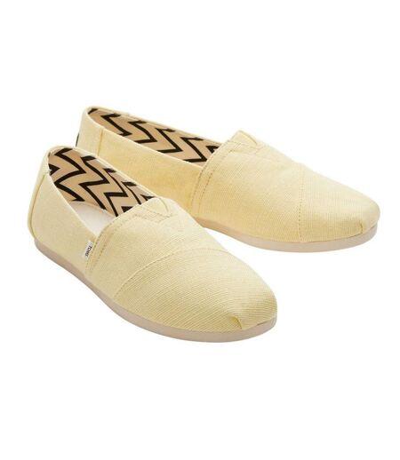 Womens/ladies Alpargata Classic Espadrilles Yellow Toms
