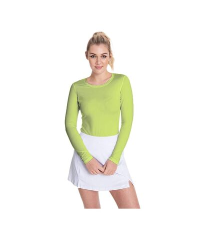 Rhino Womens/Ladies Sports Baselayer Long Sleeve (Lime) - UTRW2829