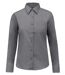 Chemise popeline manches longues - Femme - K549 - gris storm