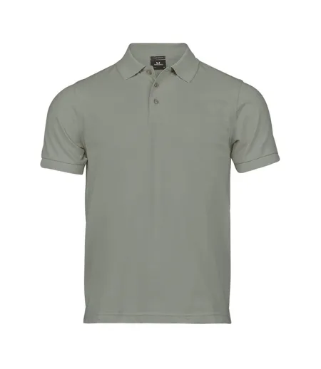 Mens Luxury Stretch Pique Polo Shirt Sage Tee Jays