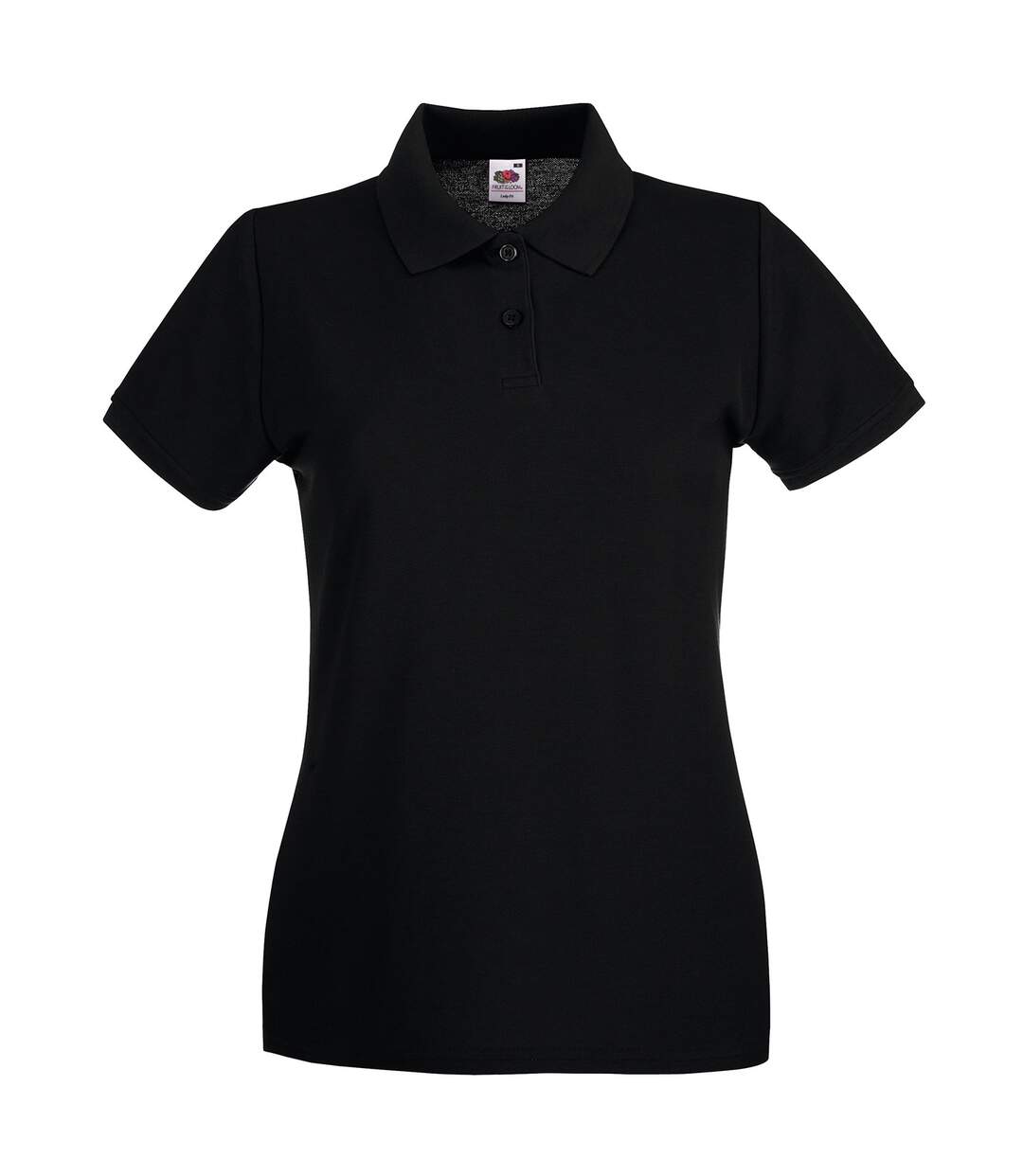 Polo premium femme noir Fruit of the Loom