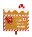 Boîte aux Lettres de Noël Pain d'Épice 31cm Marron-2