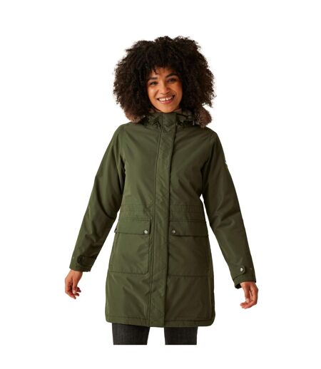 Parka sabinka femme kaki foncé Regatta