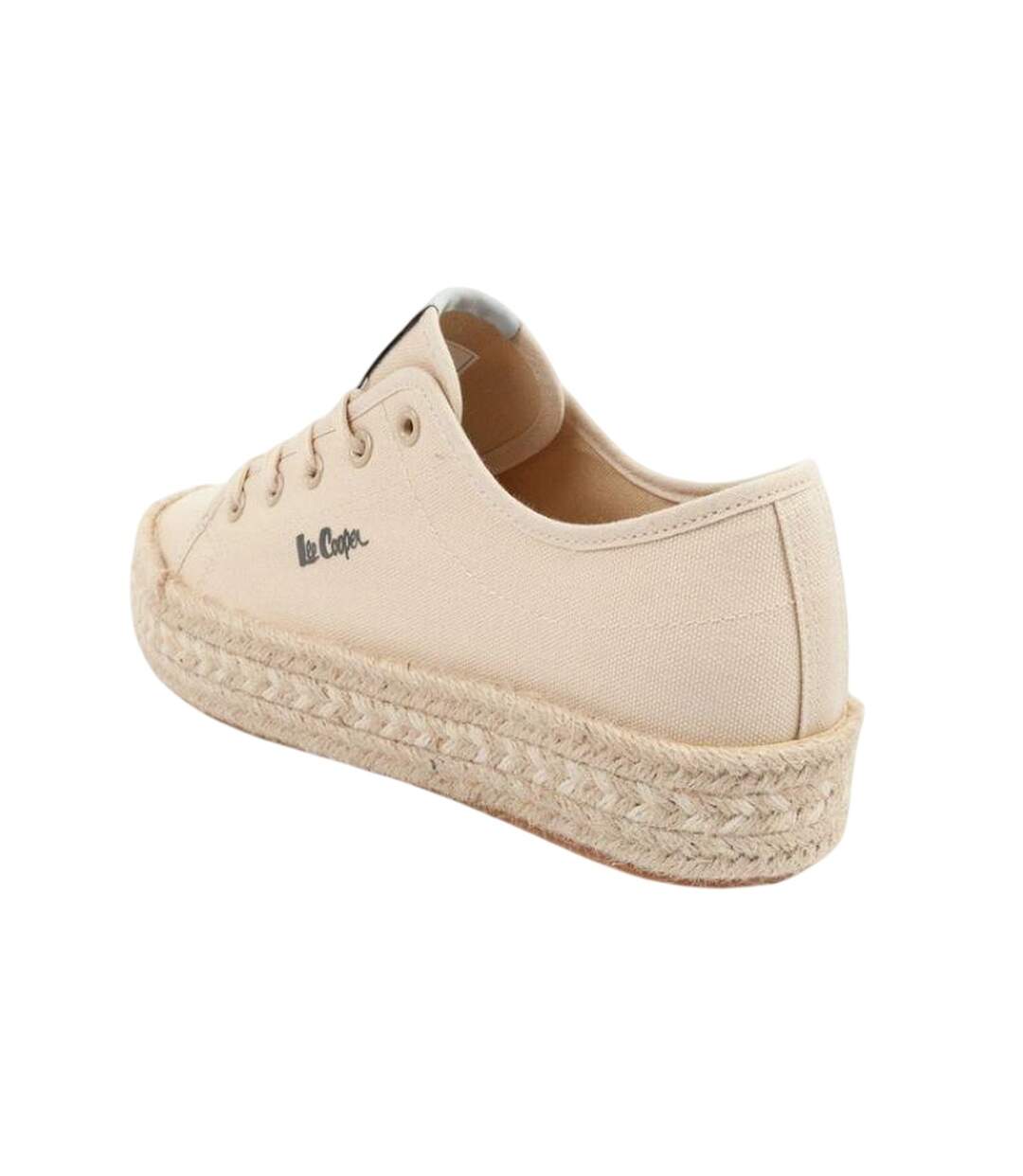 Baskets Motif/style Tressé Femme Beige Lee Cooper-2