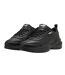Womens/ladies Cilia 2.0 Lace Up Trainers Triple Black Puma-4